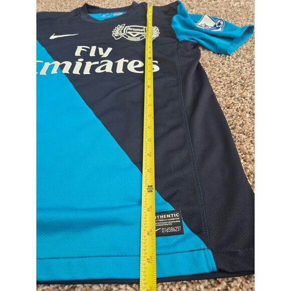 Nike Arsenal 11/12 Away Jersey Van Persie #10 Size S Stadium Version Lextra - Picture 9 of 10